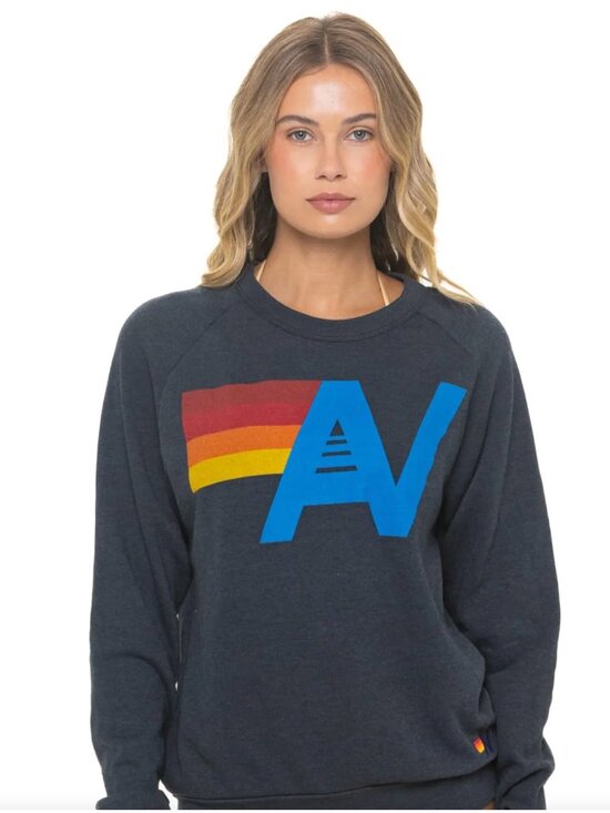Aviator Nation Tops - Aviator Nation Womens Logo Sweatshirt Charcoal XL